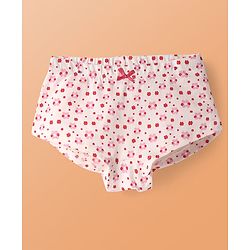 Pine Kids Cotton Knit Panties with Floral Print Pack of 3 - Color May Vary