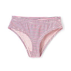 Pine Kids Cotton Elastane Knit Panties with Hearts Print & Stripes Pack of 3 (Color May Vary)