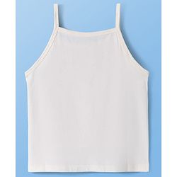 Pine Kids Cotton Elastane Singlet Sleeves Solid Color Slips Pack of 3 (Color May Vary)