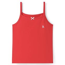 Pine Kids Cotton Elastane Knit Singlet Sleeves Solid Colors Slips Pack of 3 (Color May Vary)