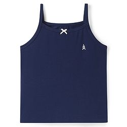 Pine Kids Cotton Elastane Knit Singlet Sleeves Solid Colors Slips Pack of 3 (Color May Vary)