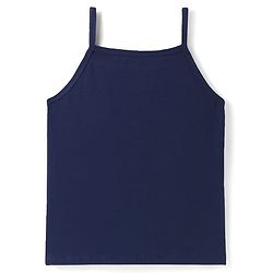 Pine Kids Cotton Elastane Knit Singlet Sleeves Solid Colors Slips Pack of 3 (Color May Vary)