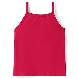 Pine Kids Cotton Elastane Knit Singlet Sleeves Solid Color Slips Pack of 3 (Color May Vary)