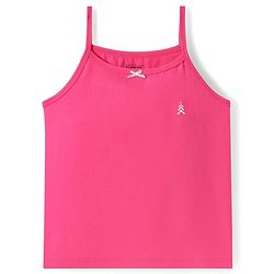 Pine Kids Cotton Elastane Knit Singlet Sleeves Solid Color Slips Pack of 3 (Color May Vary)