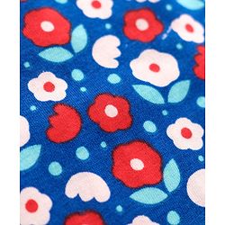 Pine Kids Cotton Elastane Knit Singlet Sleeves Slips with Floral Print & Stripes Pack of 3 (Color May Vary)
