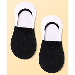 Pine Active Cotton Knit No Show Slip In Socks - Black Grey & Blue