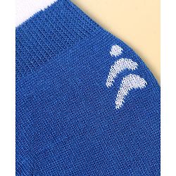 Pine Active Cotton Knit No Show Slip In Socks - Black Grey & Blue