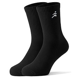 Pine Active Cotton Lycra Knit Breathable Athletic Logo Designed Socks Pack Of 3 - Black Red & Blue
