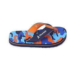 Pine Kids Slip On Flip Flops  with Camouflage Print - Blue