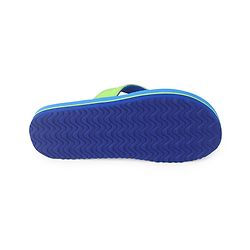 Pine Kids Slip On Flip Flops  with Soccer Print - Blue & Green