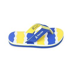 Pine Kids Slip On Flip Flops with Print -  Blue & Yellow