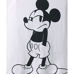 Pine Kids Disney Single Jersey Knit Half Sleeves Checkered Shirt & Sleeveless T-Shirt With Front & Back Mickey Mouse - Blue & White