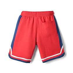 Pine Kids Marvel Terry Knit Knee Length Shorts With Spider Man Graphics - Red