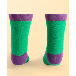 Pine Kids Marvel Knit Antibacterial Socks With Avengers Graphics Pack Of 3 - Green Light Blue & White