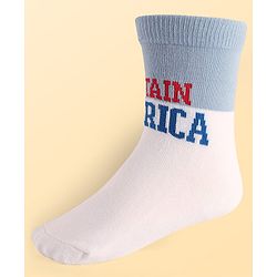 Pine Kids Marvel Knit Antibacterial Socks With Avengers Graphics Pack Of 3 - Red Blue & White