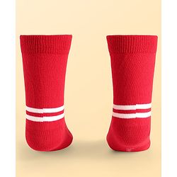 Pine Kids Marvel Knit Antibacterial Socks With Avengers Graphics Pack Of 3 - Red Blue & White
