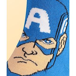 Pine Kids Marvel Knit Antibacterial Socks With Avengers Graphics Pack Of 3 - Red Blue & White