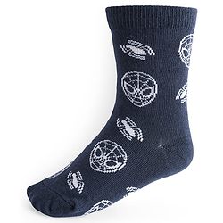 Pine Kids Marvel Knit Antibacterial Socks With Spider Man Graphics Pack Of 3 - Red Black & Grey