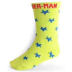 Pine Kids Knit Antibacterial Socks With Spider Man Graphics Pack Of 3 - Red Blue & Green