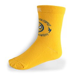 Pine Kids Knit Antibacterial Socks With Spider Man Graphics Pack Of 3 - Red Yellow & Blue