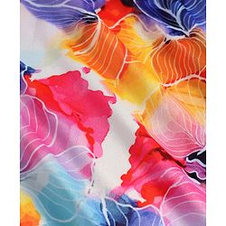 Pine Active Knit Sleeveless Tank T-Shirt With Floral Print - Multicolor