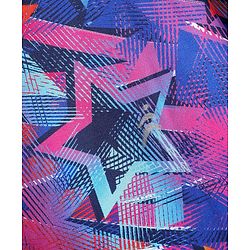 Pine Active Knit Half Sleeves Super Stretch Printed Crop Top with Vest - Multicolor