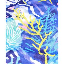 Pine Active Sleeveless T-Shirt with Abstract Print - Blue & Pink