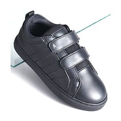 Pine Kids School Shoes With Velcro Closure - Black