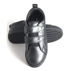 Pine Kids School Shoes With Velcro Closure - Black