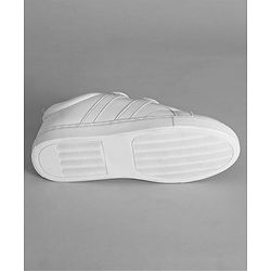 Pine Kids School Shoes with Velcro Closure - White
