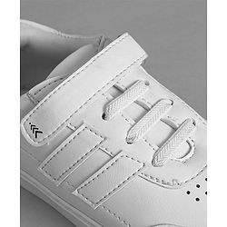 Pine Kids School Shoes with Velcro Closure - Black