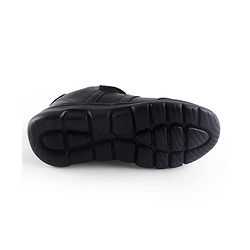 Pine Kids School Shoes with Velcro Closure - Black