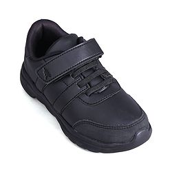 Pine Kids School Shoes with Velcro Closure - Black