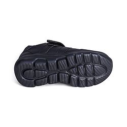 Pine Kids School Shoes with Velcro Closure - Black