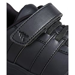 Pine Kids School Shoes with Velcro Closure - Black
