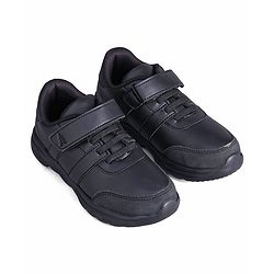 Pine Kids School Shoes with Velcro Closure - Black