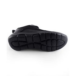 Pine Kids School Shoes with Velcro Closure - Black