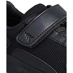 Pine Kids School Shoes with Velcro Closure - Black
