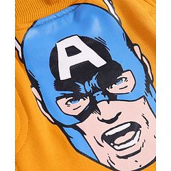 Pine Kids Marvel Terry Knit Full Length Track Pant with Avengers Graphics - Yellow