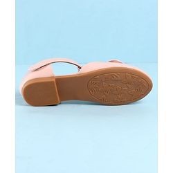 Pine Kids Velcro Closure Ballerina with Bow Applique - Gold