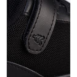 Pine Kids Velcro Closure Solid Color School Shoes - Black