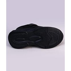 Pine Kids Velcro Closure Striped School Shoes - Black