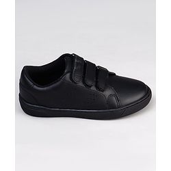 Pine Kids Velcro Closure Solid Color School School Shoes - White
