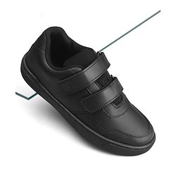 Pine Kids Velcro Closure School Shoes - Black