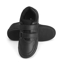 Pine Kids Velcro Closure School Shoes - Black