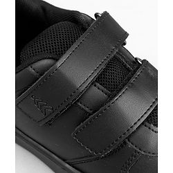 Pine Kids Velcro Closure School Shoes - Black