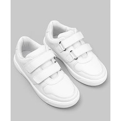 Pine Kids Velcro Closure School Shoes - Black