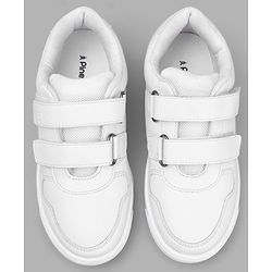 Pine Kids Velcro Closure School Shoes - Black
