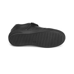 Pine Kids Velcro Closure Solid Color School Shoes - Black