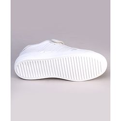 Pine Kids Velcro Closure Solid Color School Shoes - Black